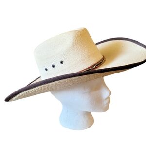 Texas Hat Company Ponderosa Cowboy Western Southwestern Hat Size 6 5/8 USA Made